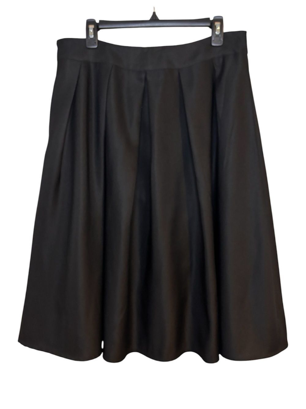 Face A Face Classic Black Pleated A-Line Skirt Size XL